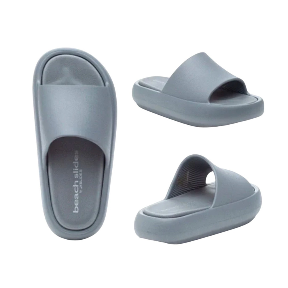 NIB! J/Slides Gray Eva Squish Beach Slides - Women’s Size 6M